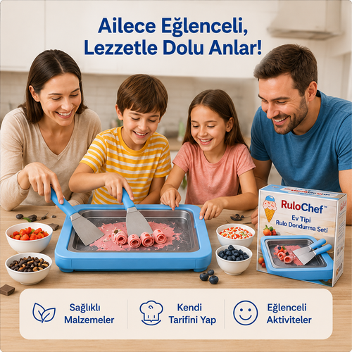 RULOCHEF™ Kore Tipi Rulo Dondurma Seti