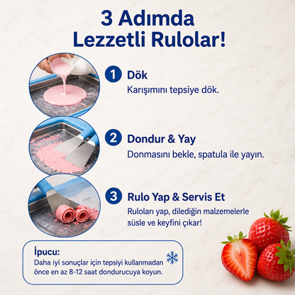 RULOCHEF™ Kore Tipi Rulo Dondurma Seti