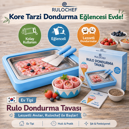 RULOCHEF™ Kore Tipi Rulo Dondurma Seti