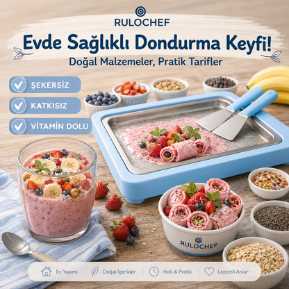 RULOCHEF™ Kore Tipi Rulo Dondurma Seti